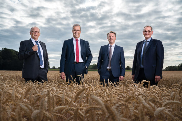 Der AGRAVIS-Vorstand (v. li.): Hermann Hesseler, Dr. Dirk Köckler (Vorsitzender), Jan Heinecke und Jörg Sudhoff.