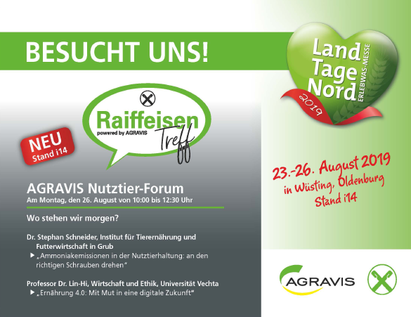 AGRAVIS Nutztierforum während der Landtage Nord