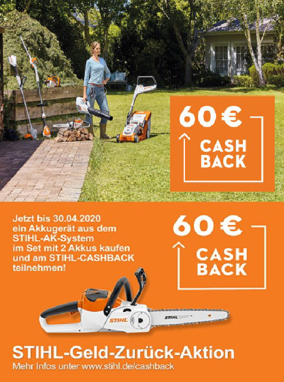 Technik AGRAVIS Münsterland Ems Cashback-Aktion Stihl