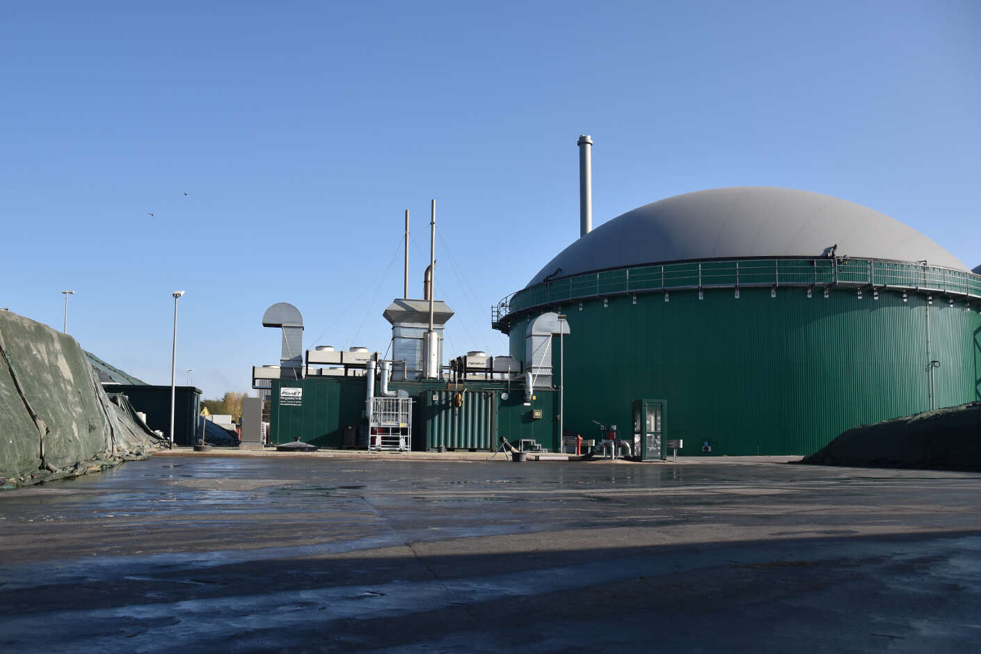 Die Biogasanlage der TerraSol Wirtschaftsdünger GmbH in Dorsten. 