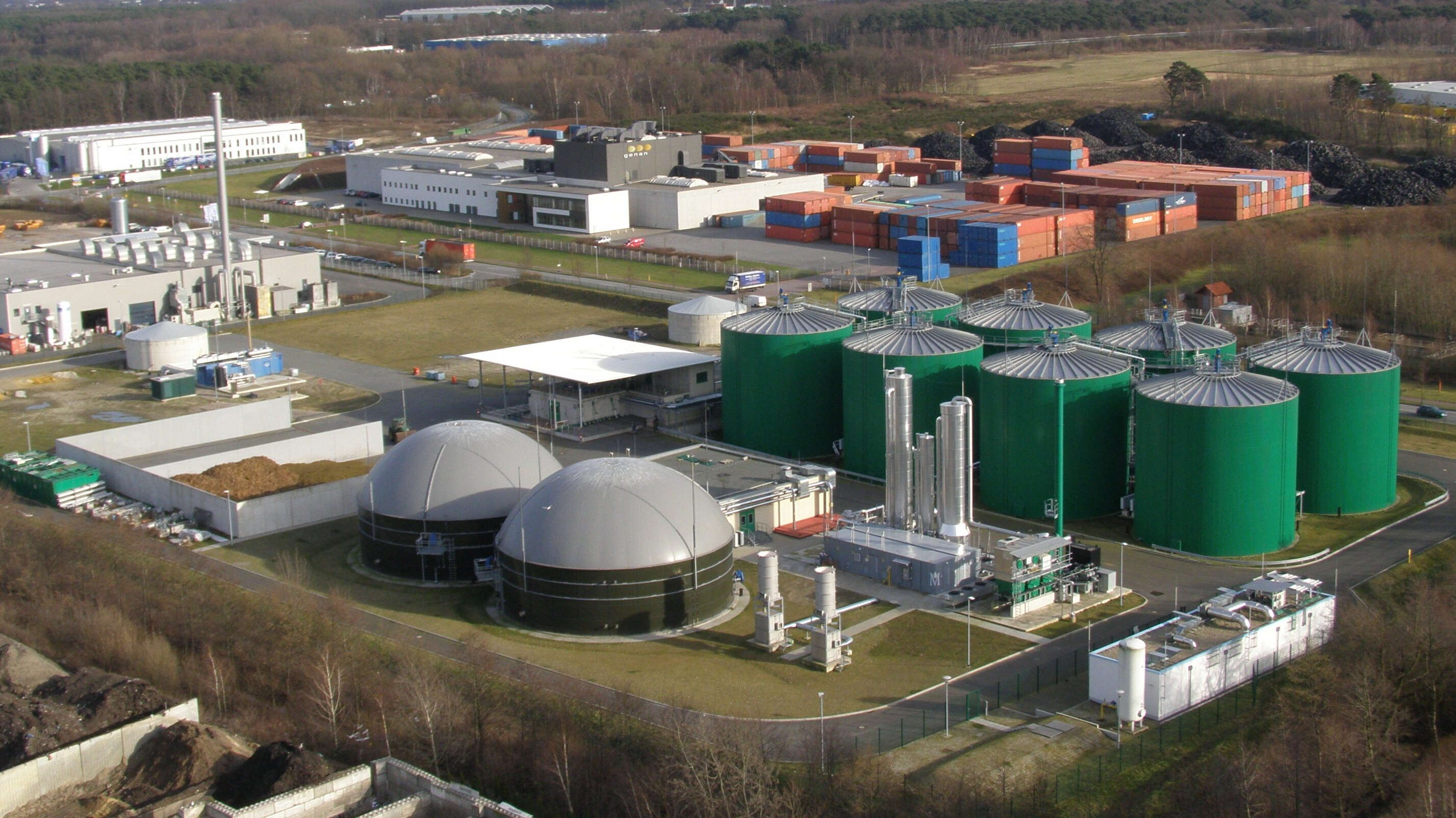 Außenansicht Biogasanlage in Dorsten
