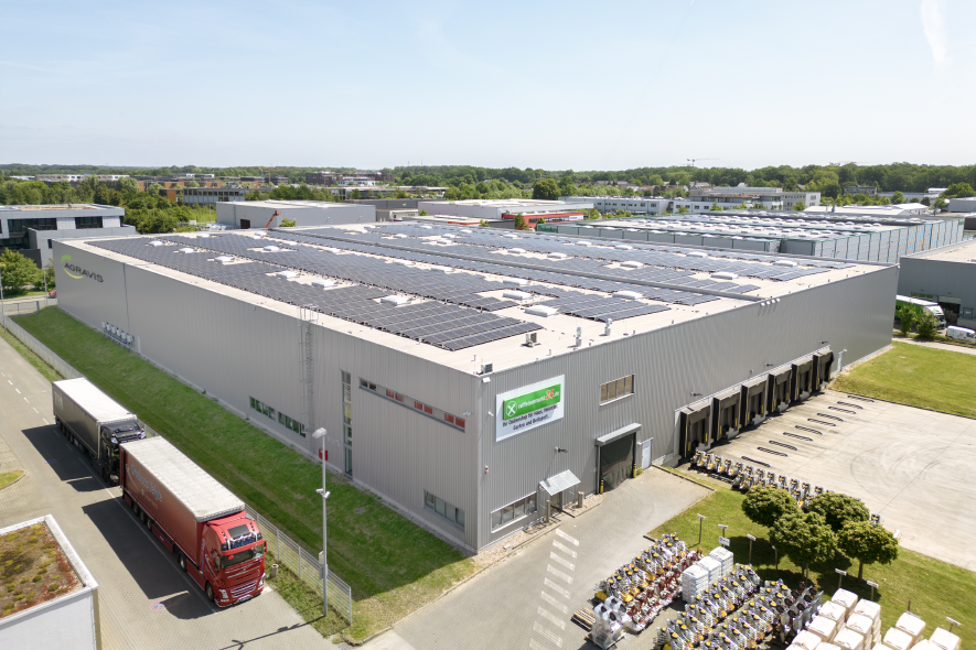 Photovoltaic system on AGRAVIS warehouse