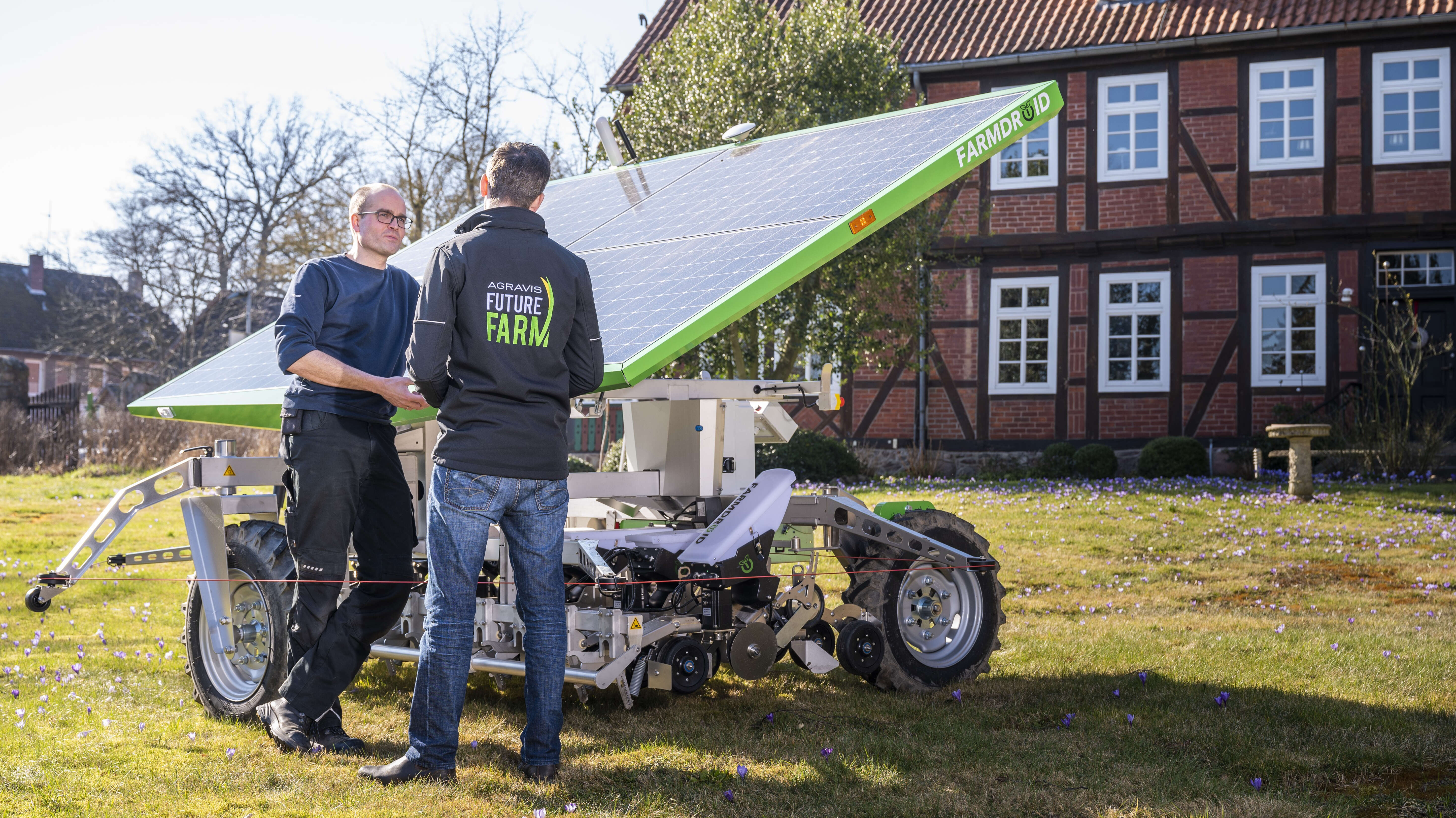 Der Feldroboter Farmdroid FD20 auf der AGRAVIS Future Farm