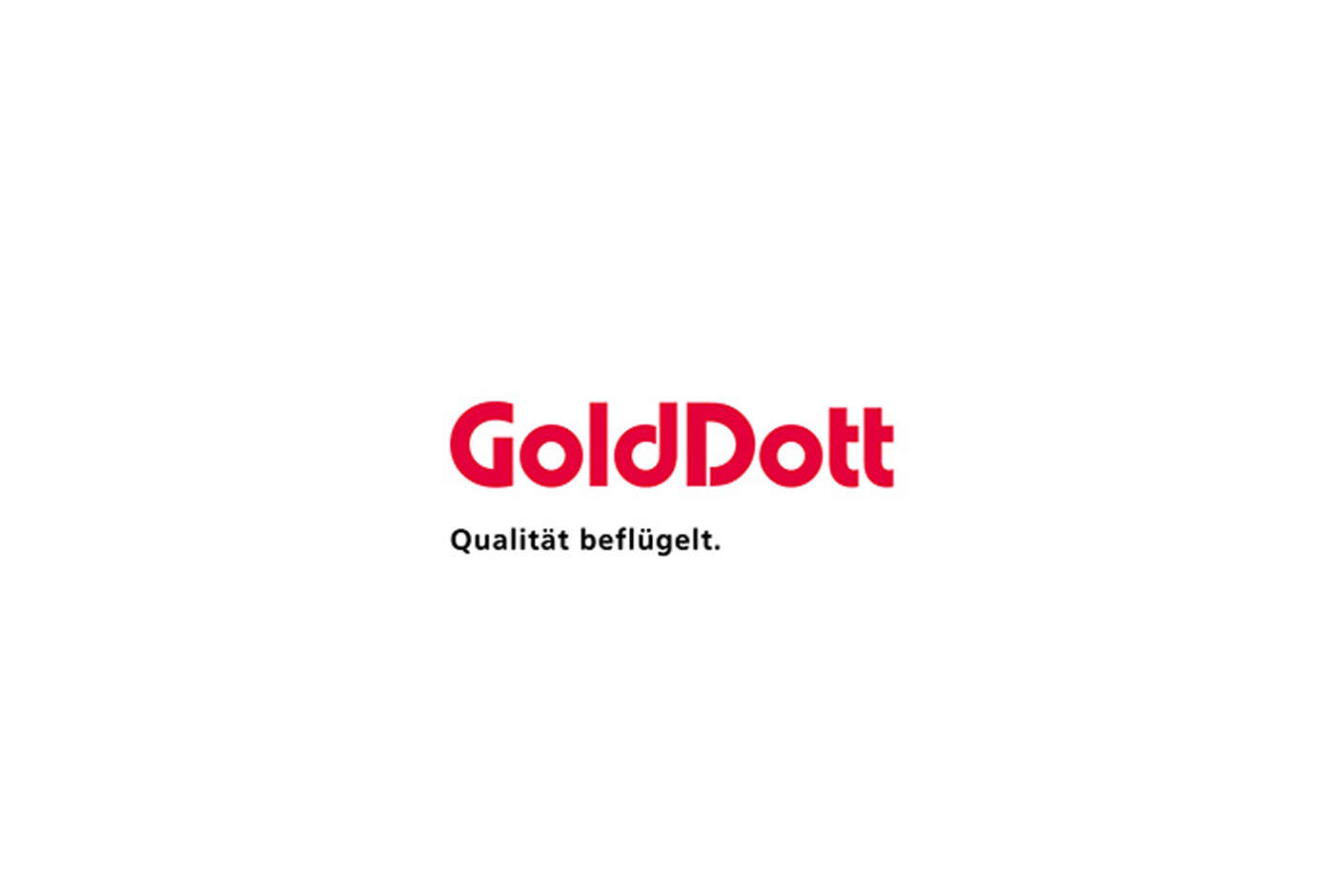 Logo GoldDott – Qualität beflügelt.