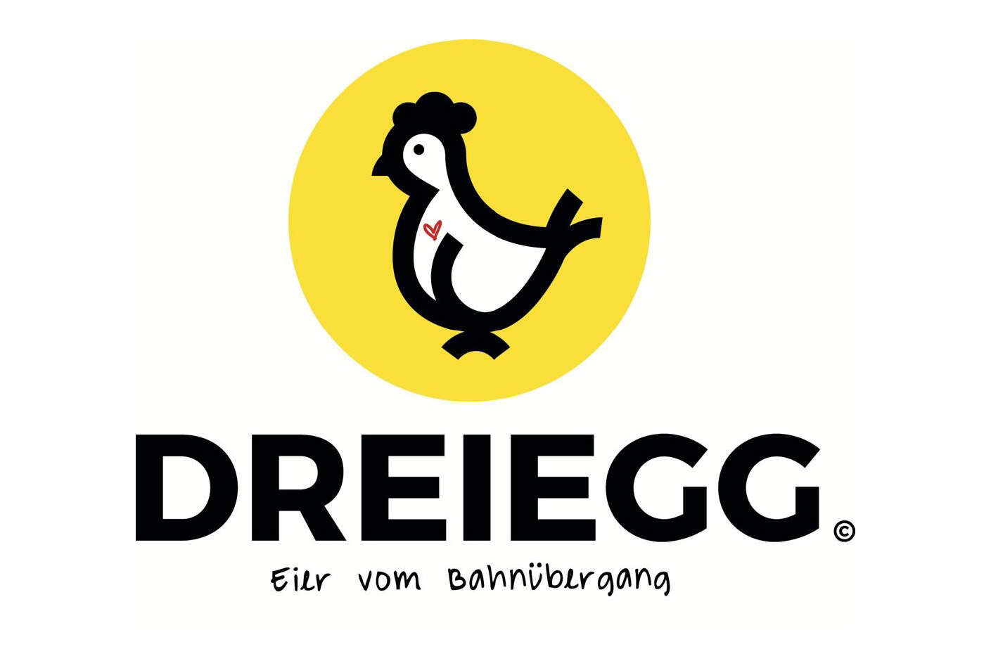 Logo Dreiegg – Eier vom Bahnübergang