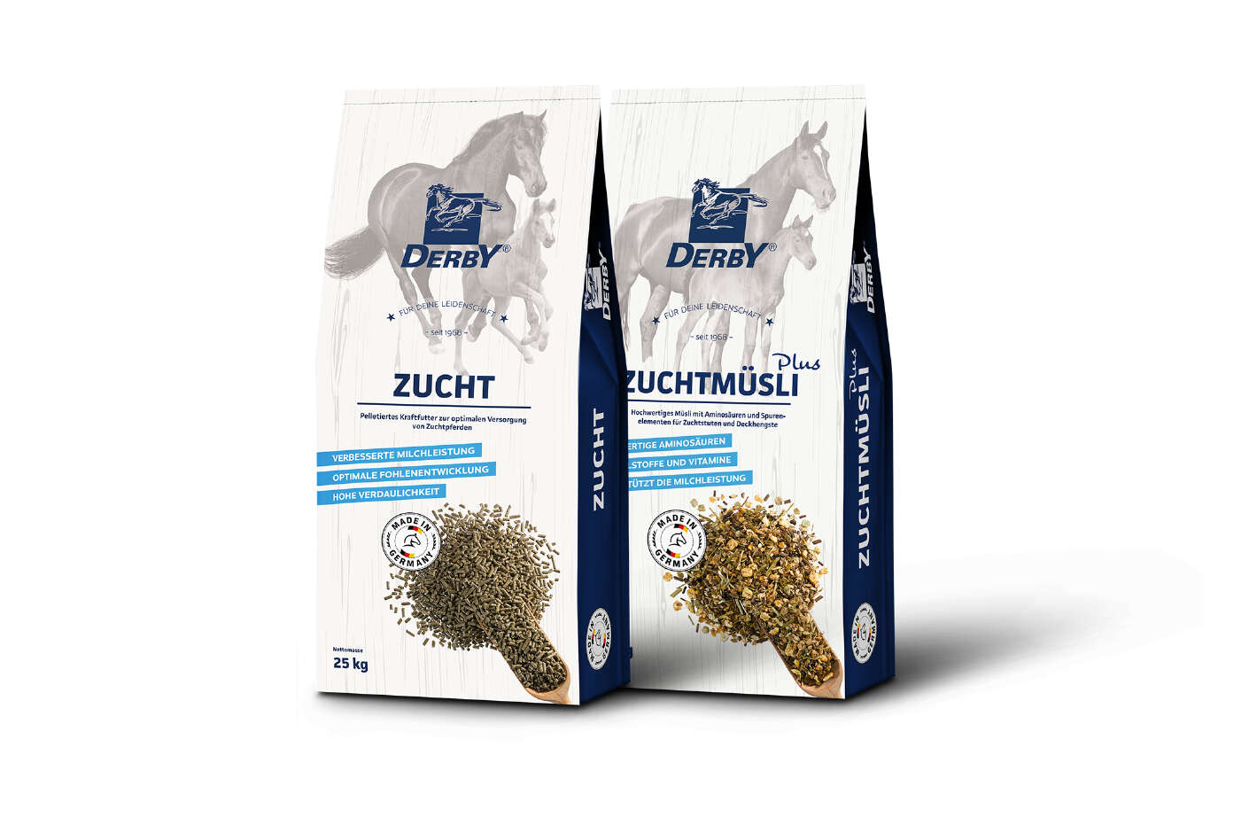 Produkte Zucht und Zuchtmüsli von DERBY