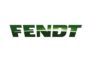 FENDT Logo in grünem Farbverlauf, deutsche Traktormarke mit Tradition