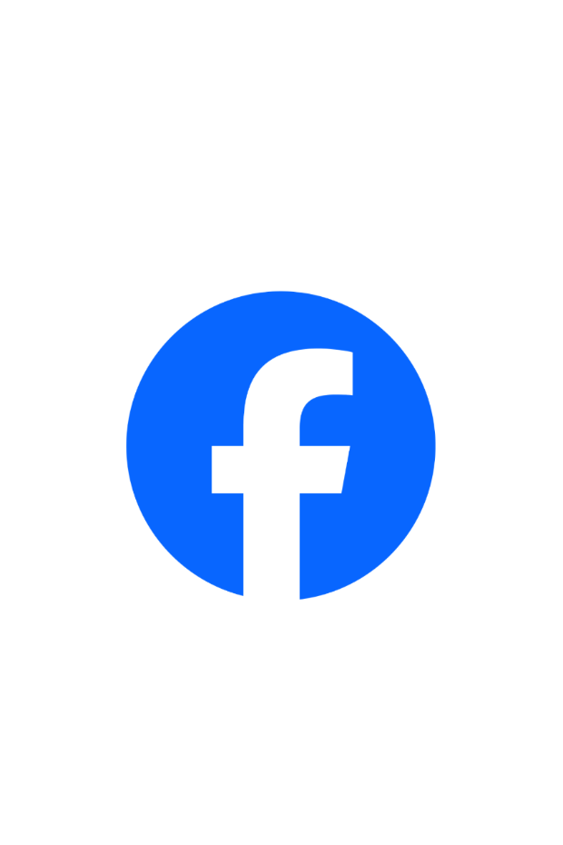 facebook Logo auf weißem HG