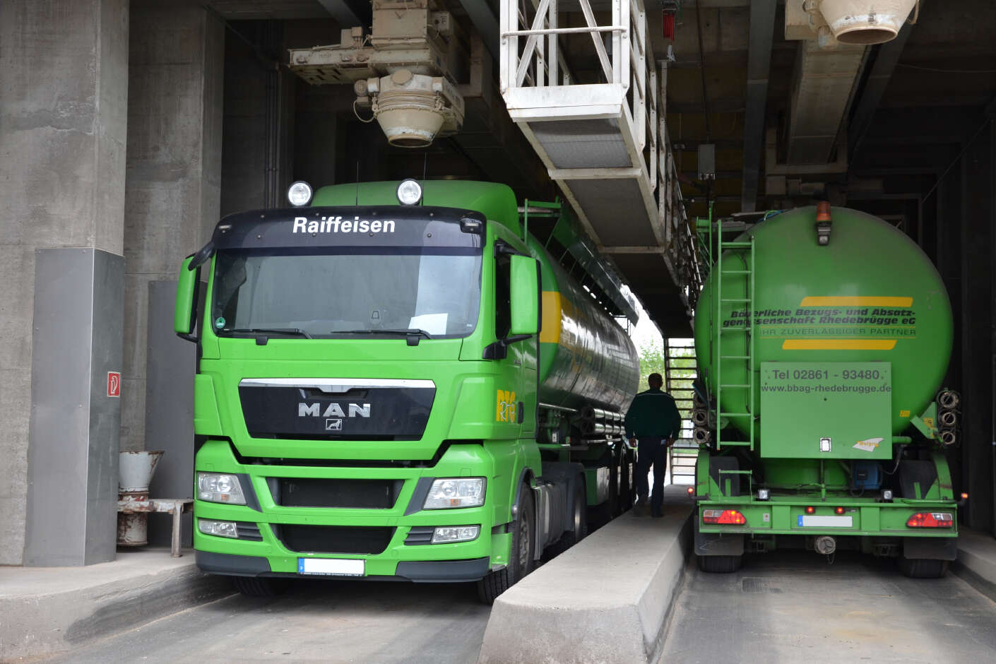 Verladespur LKWs am Mischfutterwerk Dorsten