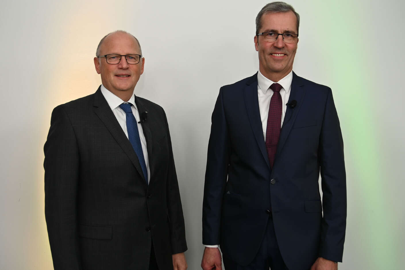 Hermann Hesseler and Dr Dirk Köckler at the balance sheet press conference