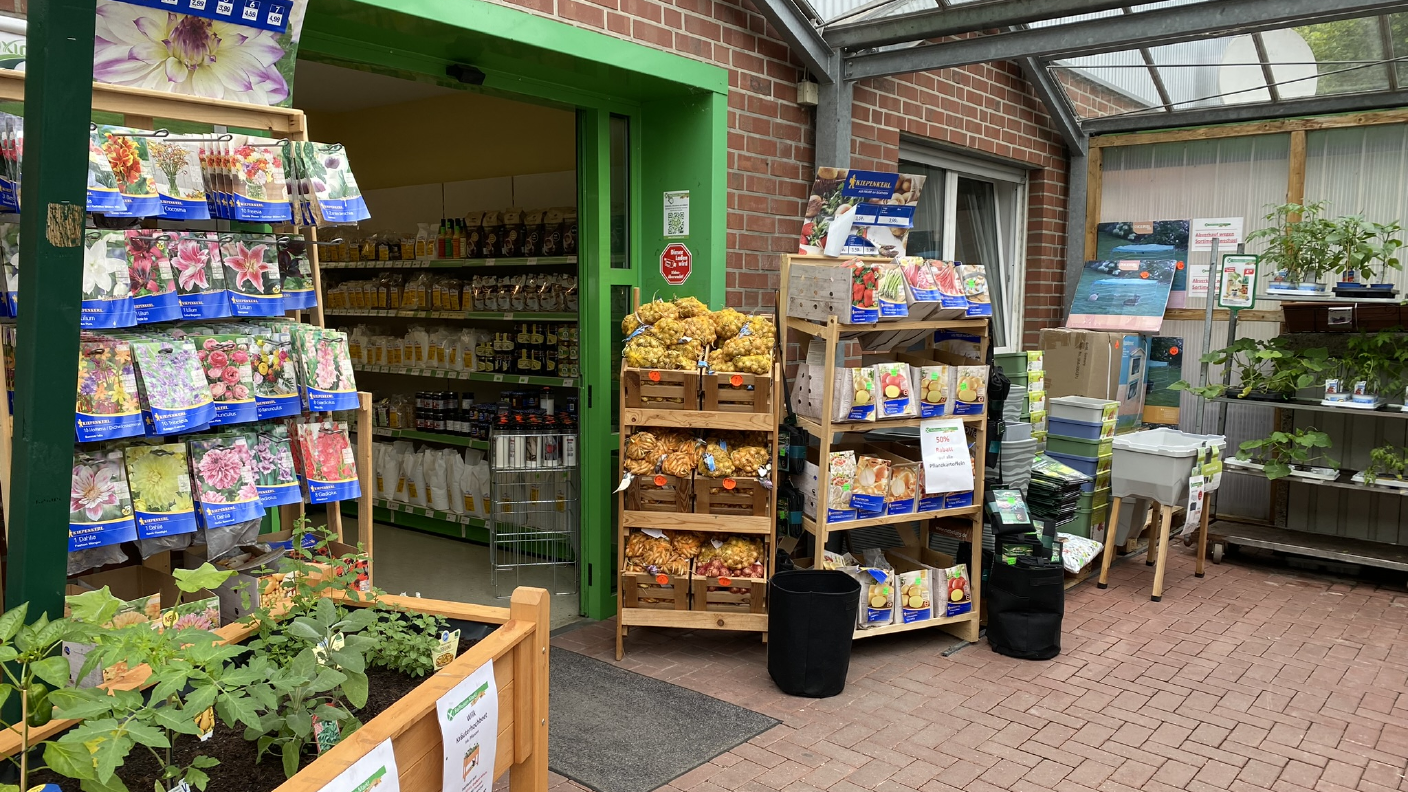 Eingang zum Raiffeisen Markt Fröndenberg 