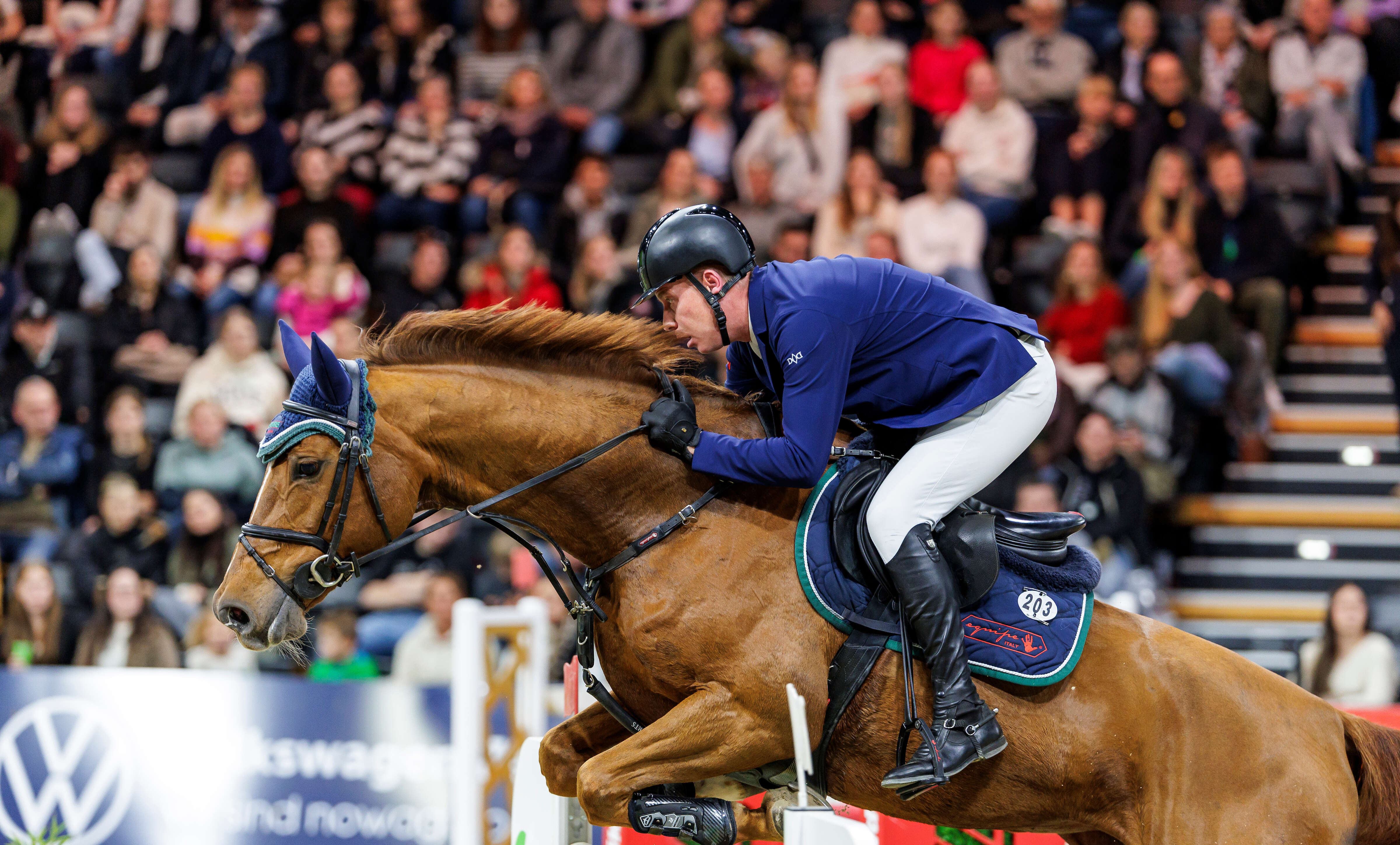Mario Stevens im Hindernisprung beim AGRAVIS-Cup Oldenburg