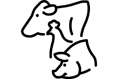 Icon - AGRAVIS-Geschäftsfeld Tierhaltung, Rind, Huhn und Schwein