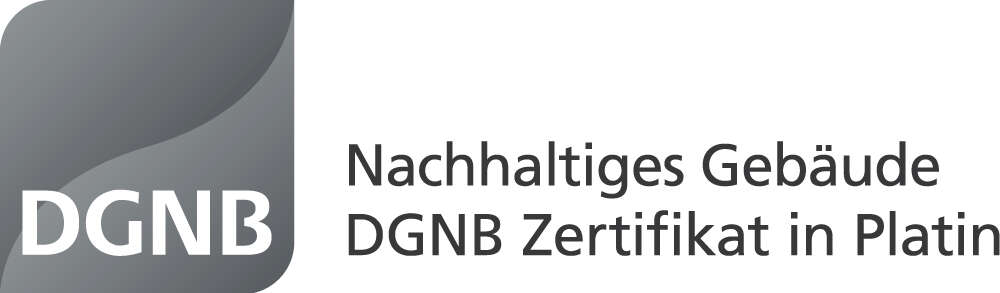 Logo DGNB-Zertifikat in Platin - Nachhaltiges Gebäude