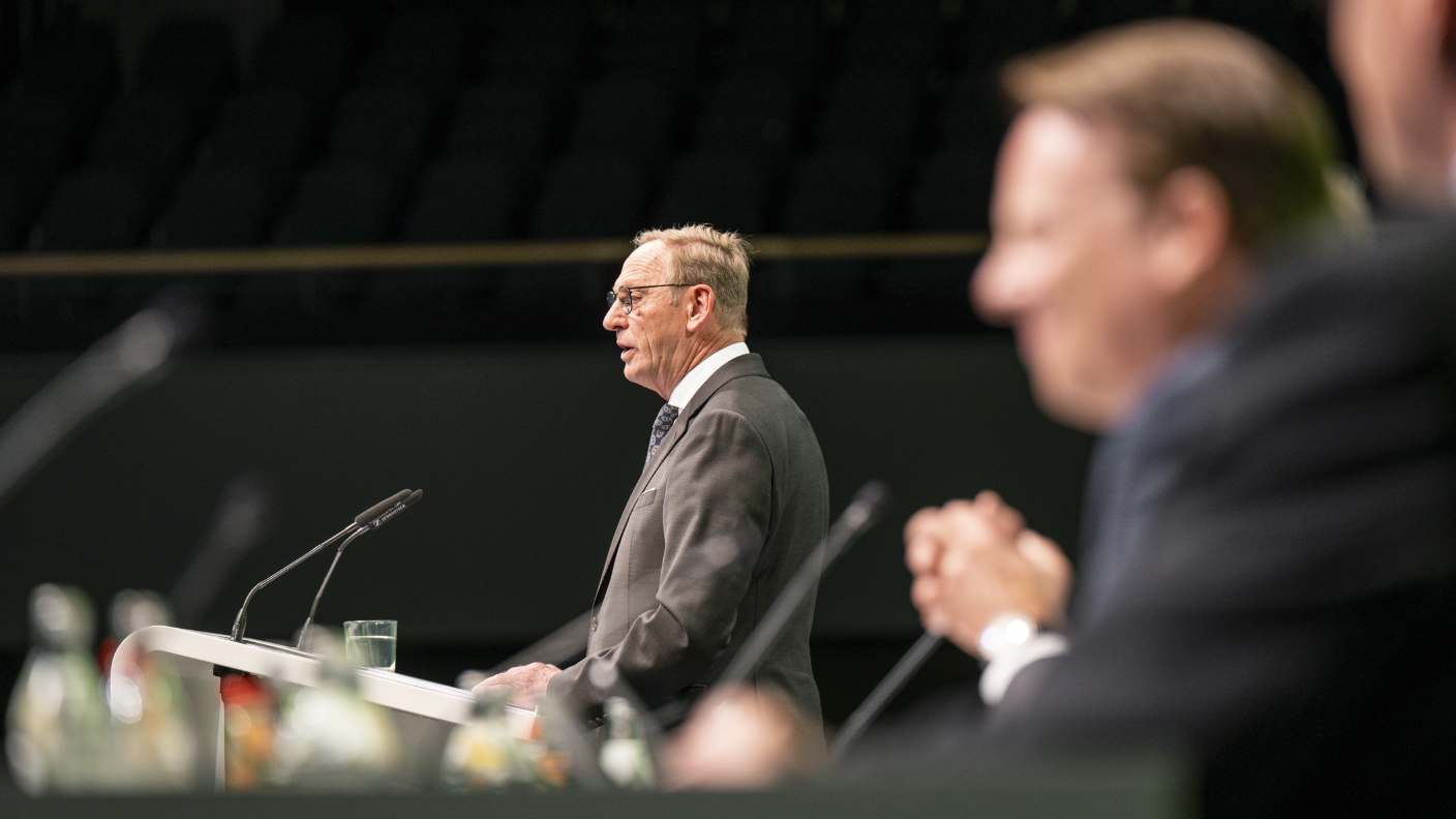 Holzenkamp am Podium