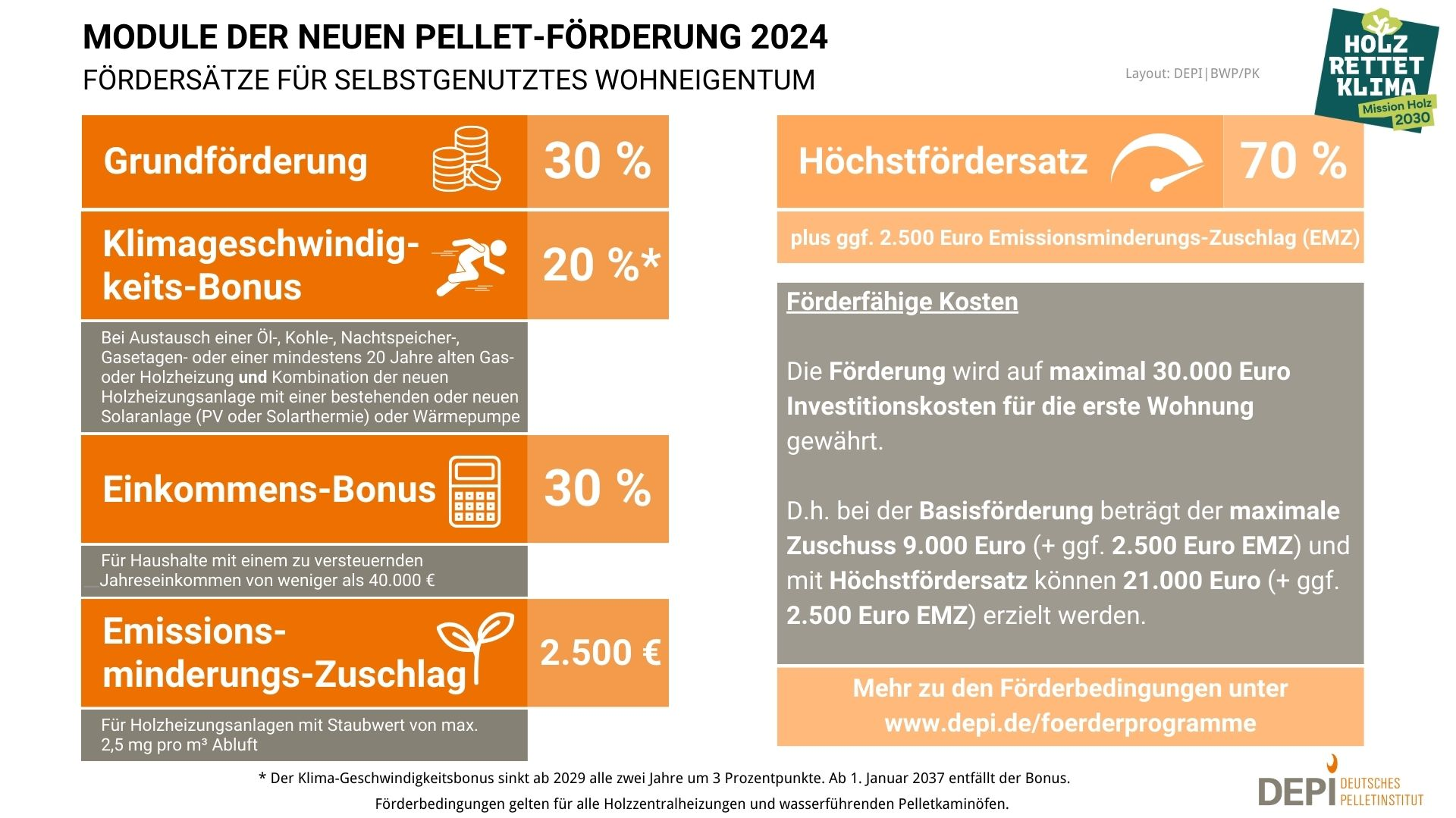 Übersicht Pellet-Förderung 2024