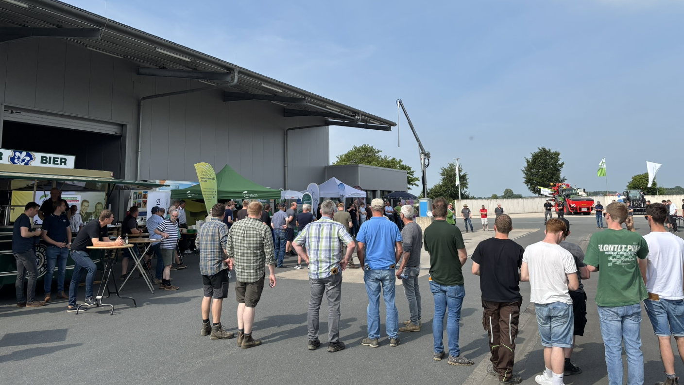 Feldtag Hohenwepel 2025 Begrüßung der Landwirte