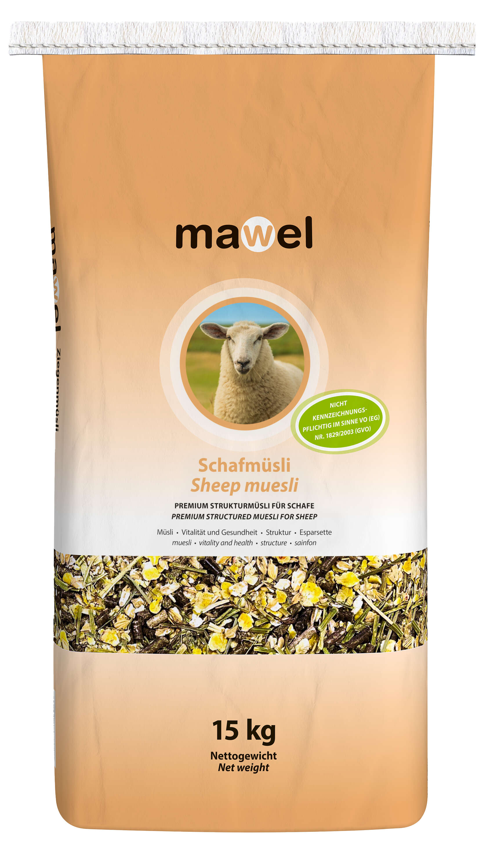 15 Kilogramm Sack Mawel Schafmüsli