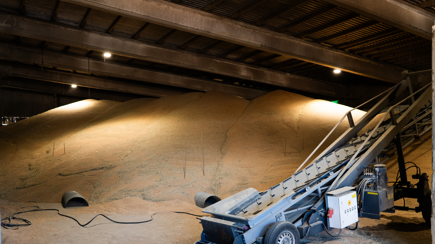 Blick ins Getreidelager