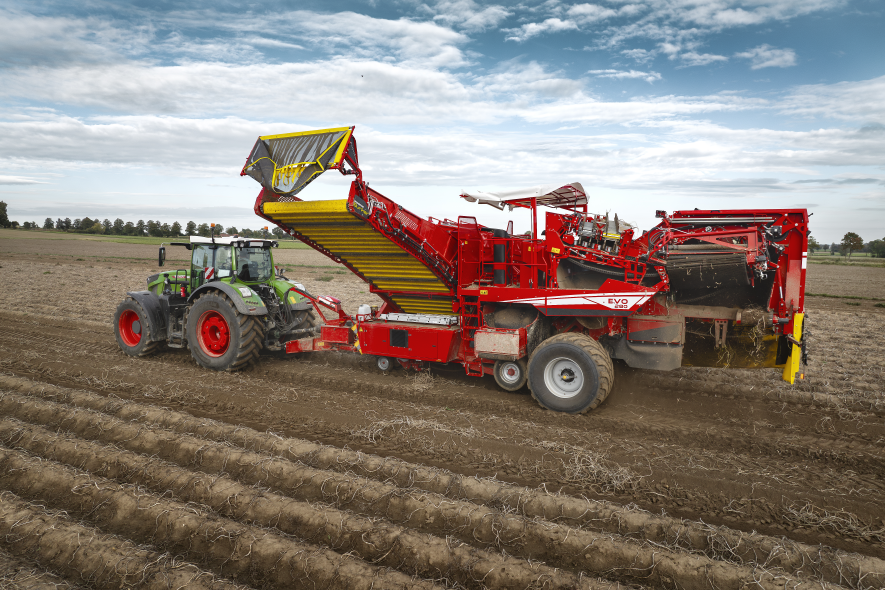 Grimme EVO 280 Kartroffelroder im Einsatz