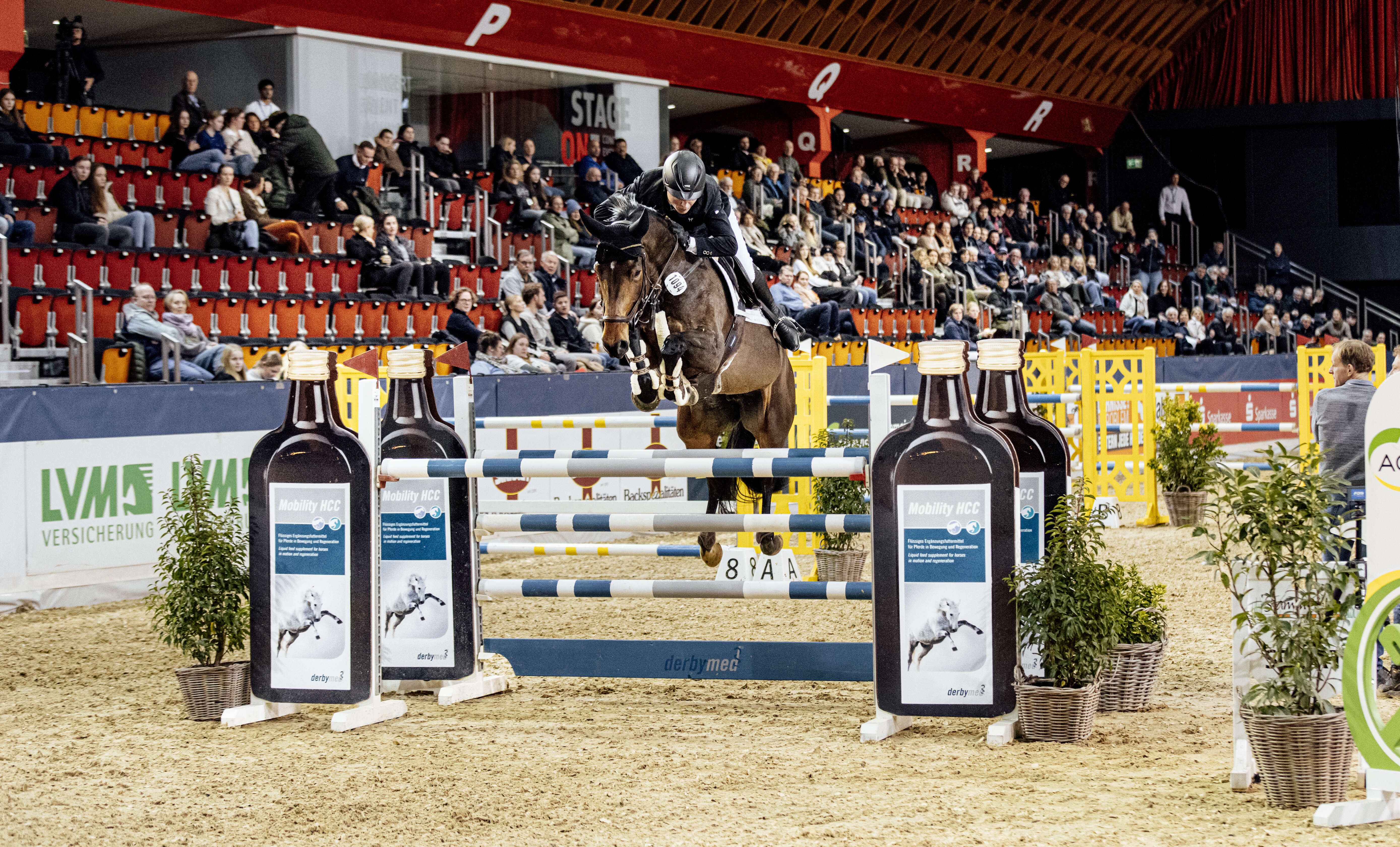 Daniel Oppermann und Orfee über dem Hindernis beim AGRAVIS-Cup Münster.