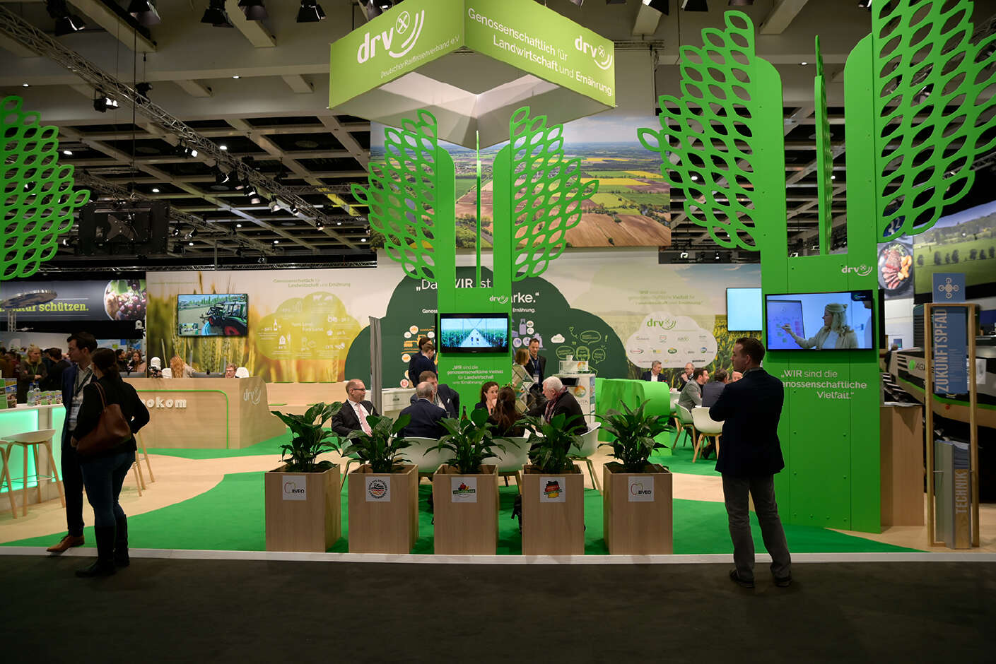 Stand des Deutschen Raiffeisenverbandes auf der Grünen Woche