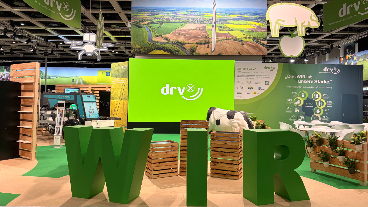 Gemeinschaftsstand der AGRAVIS und des DRV auf der Grünen Woche 2026