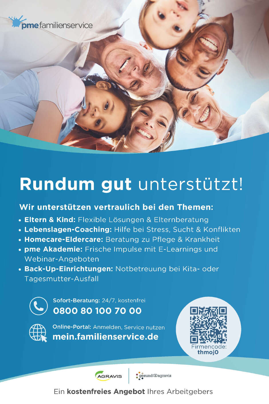 Plakat des PME Familienservice