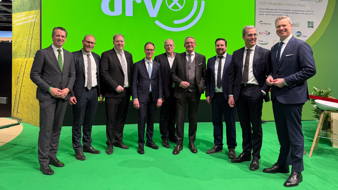 Gruppenfoto mit AGRAVIS und DRV auf der Grünen Woche
