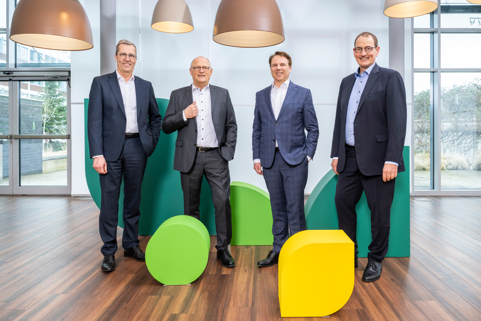 Der AGRAVIS-Vorstand: Dr. Dirk Köckler, Hermann Hesseler, Jan Heinecke und Jörg Sudhoff