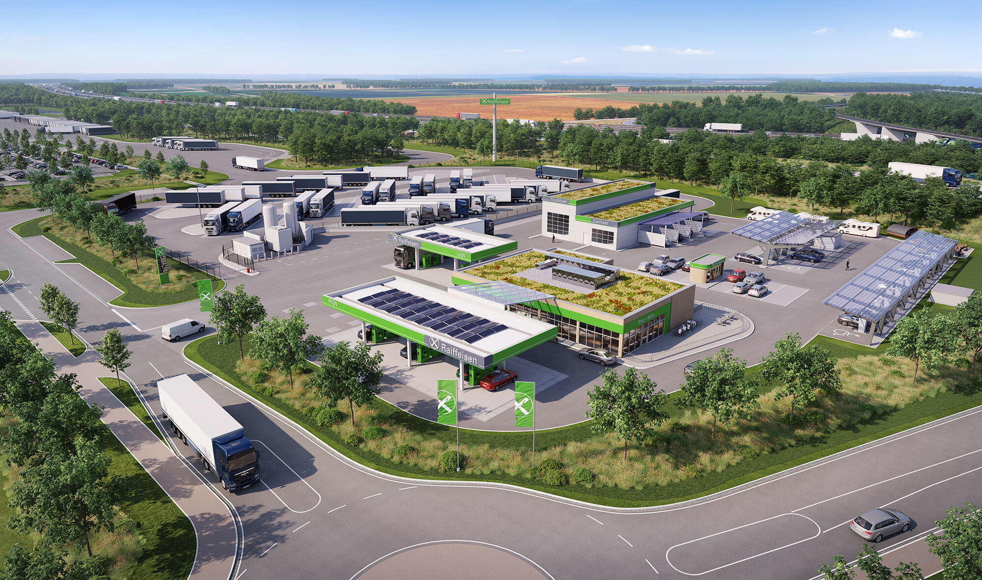 Neubau Autohof Barmke an der A 2